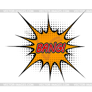 Cartoon bang - vector image