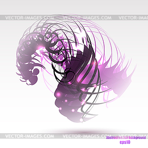 Abstract colorful geometric purple background - vector image