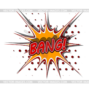 Cartoon bang - vector image