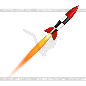 Launch of white background - vector clipart