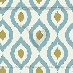 Geometric retro ikat tribal seamless pattern - vector EPS clipart