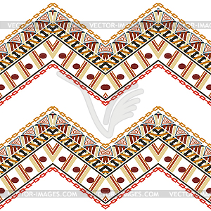 Abstract seamless texture in ethnic style. Stock - vector clip art