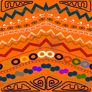 Abstract seamless pattern in tribal style. - vector clipart
