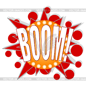 Cartoon BOOM - vector clip art