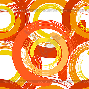 Abstract seamless texture with color circles - vector clip art