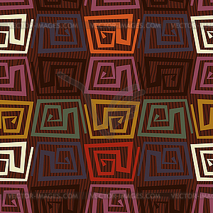 Seamless pattern in tribal style - vector clipart