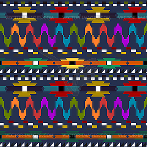 Seamless geometric pattern in Indian style.  - vector image