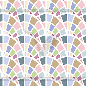 Абстрактные бесшовные шаблон с мозаичными элементами - иллюстрация в векторном формате