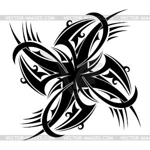 Round tattoo element - vector clipart