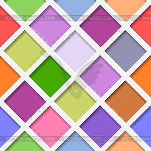 Seamless pattern with colored elements rhombic - vector image