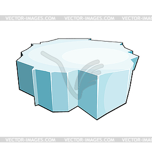 Cartoon ice floe. Isolate. illustrati - vector clip art