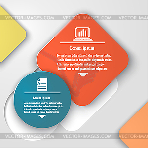 Abstract color paper infographic. eps10 - vector image