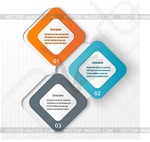 Abstract fullcolor paper infographic. eps10 - vector image