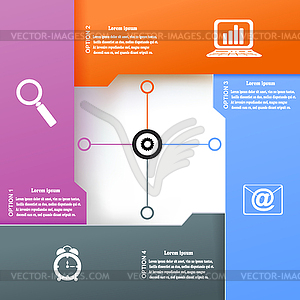 Modern infographic for business project - vector clipart