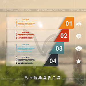 Инфографики набор с символикой метеорологии в - клипарт Royalty-Free