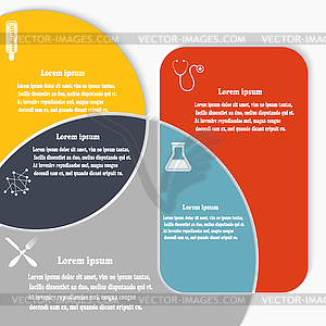 Infographic set with medical supplies - vector image