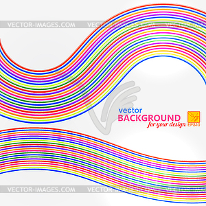 Bright abstract background with geometric wire - vector EPS clipart