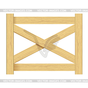 Wooden fence. .  - vector clipart