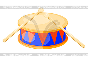 Drum. - цветной векторный клипарт