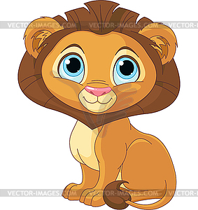 Cartoon Lion - vector image