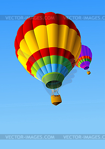 Hot Air Balloons Background - vector clip art