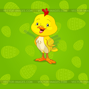Easter Chick background - vector clip art