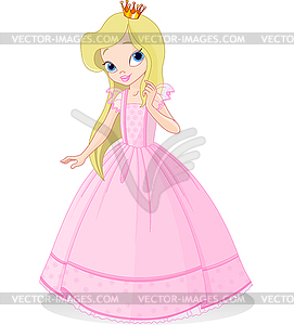 Beautiful princess - vector image