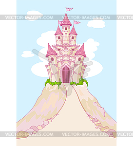 Magic Castle invitation card - vector clipart