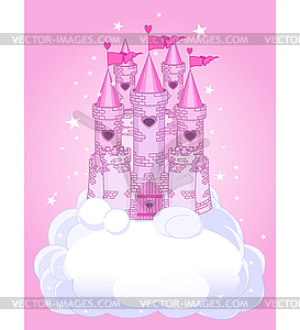 Sky Castle - stock vector clipart