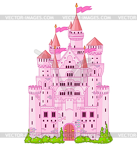 Magic princess Castle - vector image