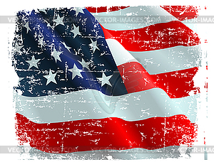 USA flag - vector image