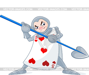 Card Soldier - vector clipart