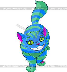 Walking Cheshire Cat - vector EPS clipart