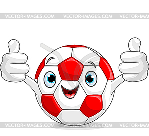 Футбол футбол характер - векторизованное изображение