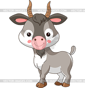 Farm animals. Goat - vector image