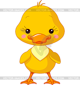 Farm animals. Duck - vector clipart