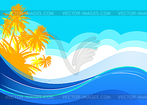 Summer vacation - vector clip art