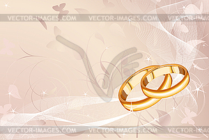 Wedding rings - vector clipart