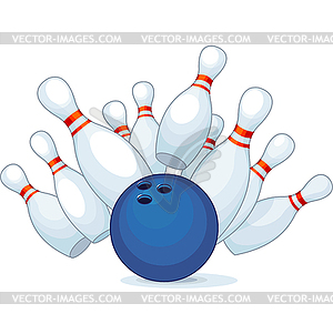 Bowling - vector clip art