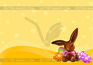 Easter Chocolate bunny - vector image