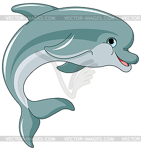 Jumping Dolphin - vector clipart