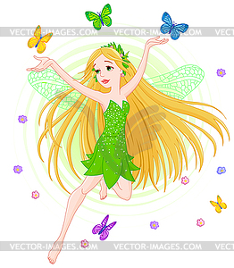 Spring fairy - vector image