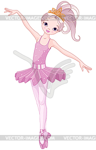 Dancing ballerina - vector clipart / vector image