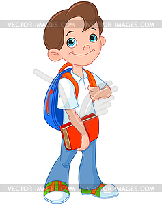 Schoolboy - vector image