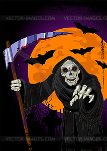 Halloween Grim Reaper - vector clipart / vector image