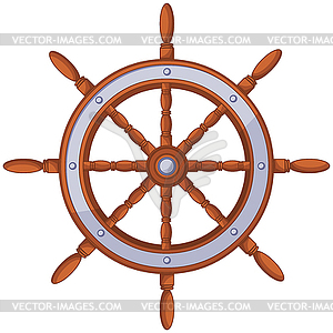 Wood wheel - vector image