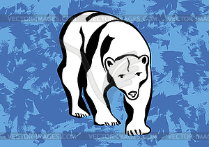 Белого медведя иконки тату - векторное изображение EPS