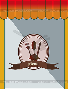 Banner for restaurant and cafe - vector clipart