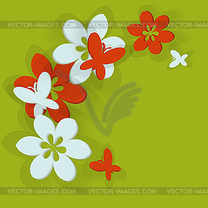 Floral background - vector image