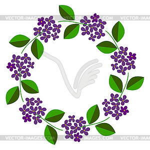 Floral frame - vector clip art